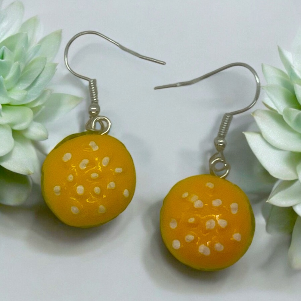 Cute Cheeseburger Earrings
